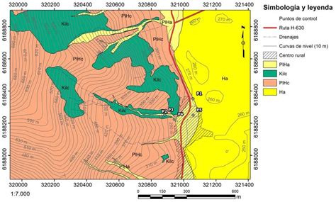 Mapa Geol Gico De La Zona De Estudio En La Estrella Ubicada En P