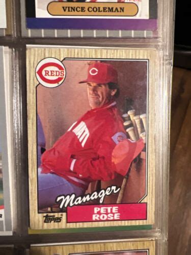 Pete Rose Manager Baseball Card EBay