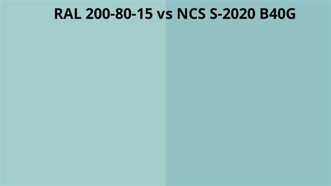 Ral 200 80 15 Vs Ncs S 2020 B40g Ral Colour Chart Uk