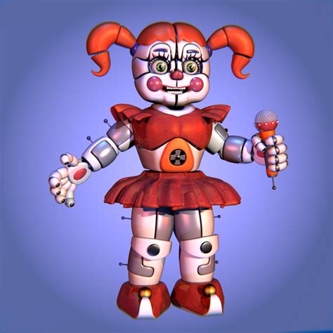 Fnaf Sl Public Baby Blender Render By Chuizaproductions On Deviantart