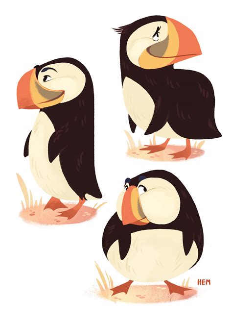 Puffins! on Behance