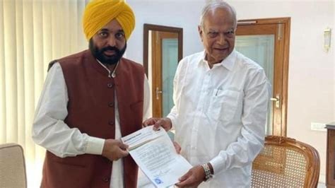 Punjab Assembly Row Governor Reminds ‘ill Advised Cm Mann Of His Role