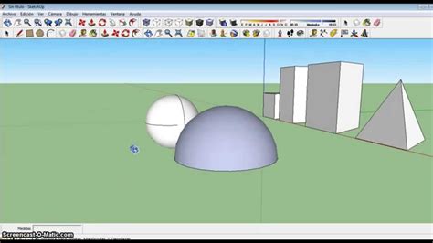 Como Hacer Esferas Medias Esferas Y Figuras Basicas En 3D Sketchup