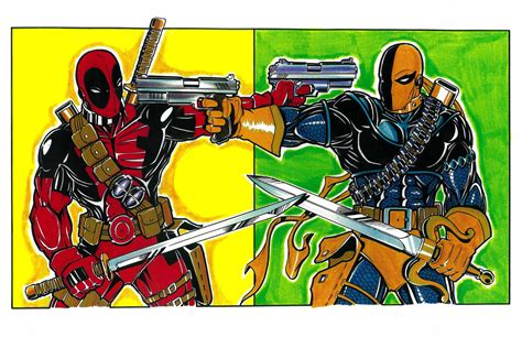 Deadpool Vs Deathstroke — Art Of David Wong