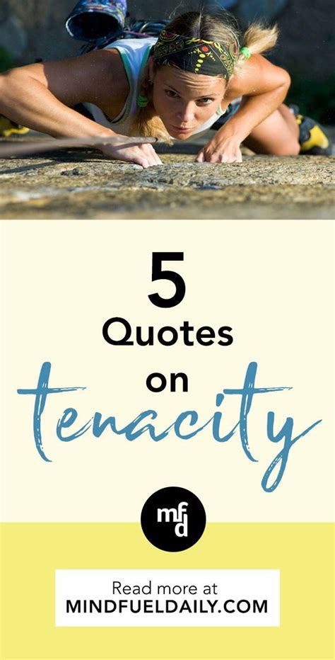 5 Quotes On Tenacity To Push You Further Mind Fuel Daily Tenacity