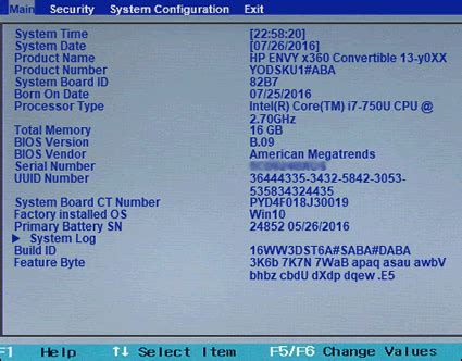 HP Consumer Notebook PCs BIOS Setup Information And Menu Options HP