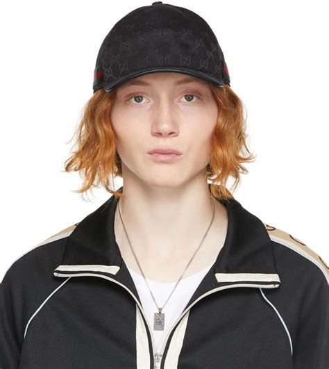 Gucci Black Canvas Original GG Baseball Cap SSENSE Canada