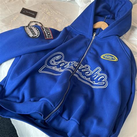 Carsicko Zip Up Hoodie Size Xl Runs Bigger Brand Depop