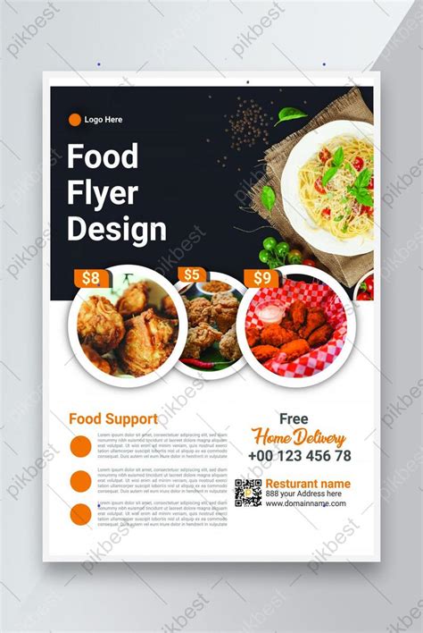 Restaurant Flyer Design Or Creative Food Flyer Design Template AI