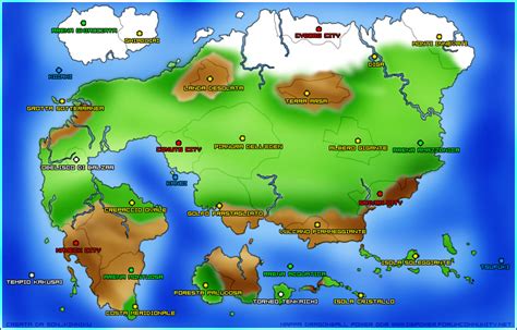 Dragon Ball Z World Map United States Map