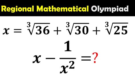 Regional Math Olympiad How To Solve Radical Equation For X Math Olympiad Problem Matholympiad