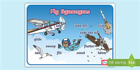 Fly Synonyms Word Mat Hecho Por Educadores Twinkl