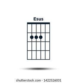 Esus Basic Guitar Chord Chart Icon Stock Vector (Royalty Free) 1422526031 | Shutterstock