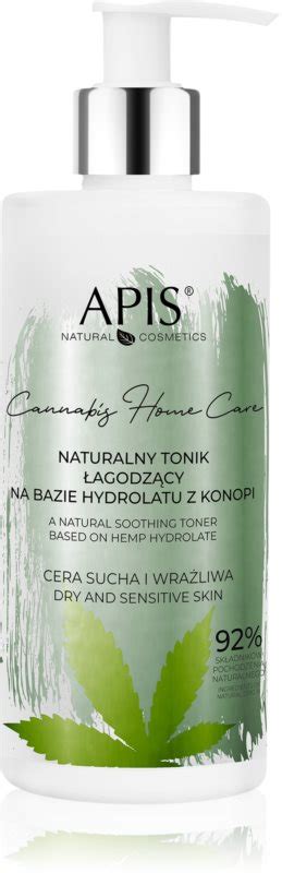 Apis Natural Cosmetics Cannabis Home Care tónico calmante para pele