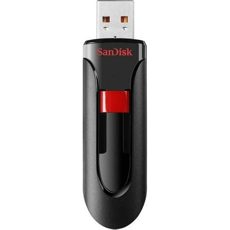 SanDisk CZ60 64GB USB Flash Drive, Black/Red - Walmart.com