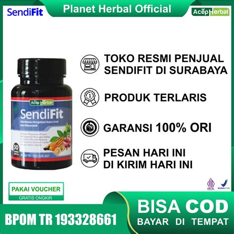 Jual SendiFit Acep Herbal Obat Asam Urat Rematik Nyeri Sendi Tulang