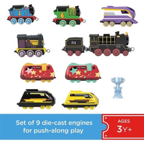 Thomas & Friends Sodor Cup Racers 9-Pack die-cast Push-Along Toy Train Engines, 1 - Fry’s Food ...