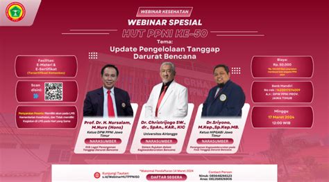 Webinar Kesehatan Spesial Hut Ppni Ke Update Pengelolaan Tanggap