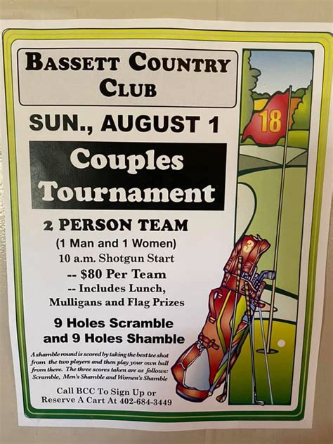 This Week At Bcc Tuesday Bassett Country Club