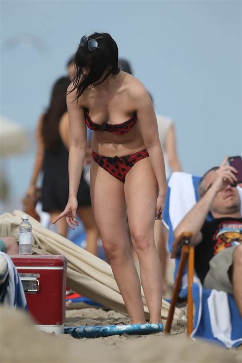 Daisy Lowe Busty And Booty In Sexy Red Bikini Porn Pictures XXX Photos Sex Images