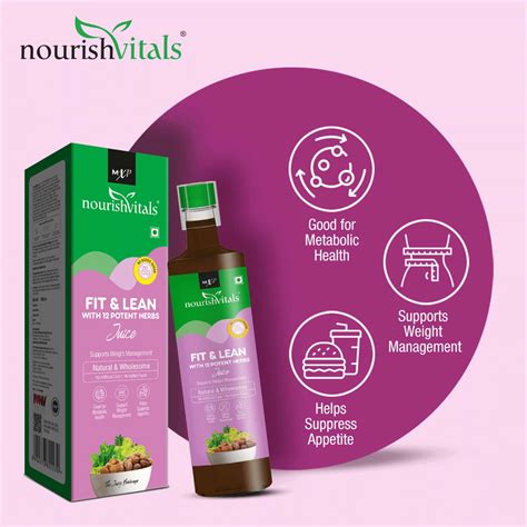 Buy Nourishvitals Fit Lean Juice Ml Pack Of Online Get Upto