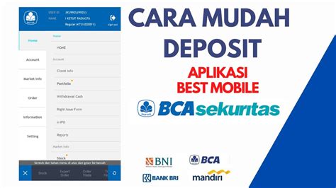 Cara Mudah Deposit Rdn Bca Sekuritas Aplikasi Best Mobile Youtube