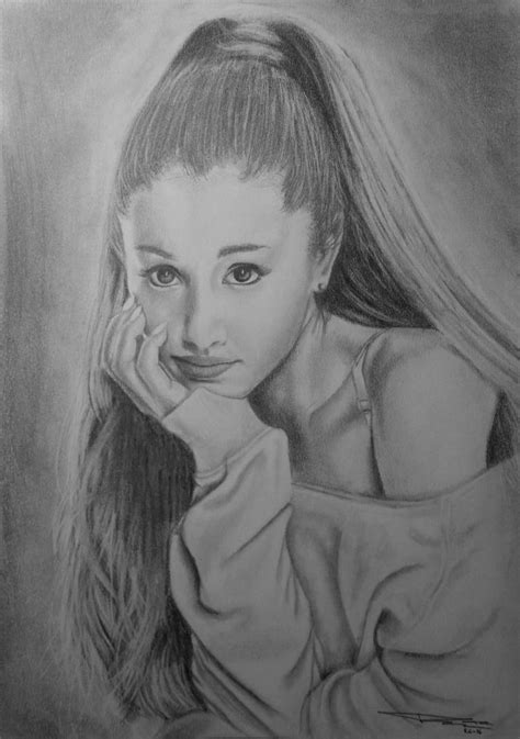 Ariana Grande pencil drawing by ArtDitional92 on DeviantArt