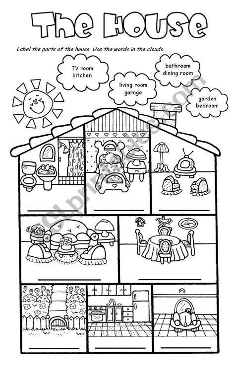 The House Esl Worksheet By Karenm