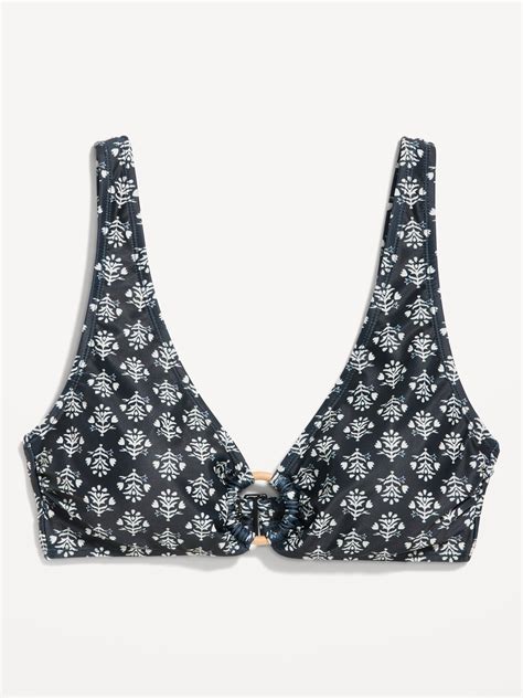 Printed O Ring Bikini Swim Top Old Navy