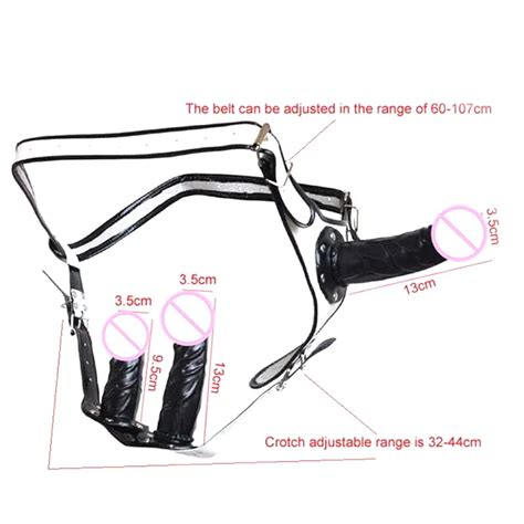 Wholesale Harness Strapon Triple Dildo Vaginal Anal Stimulation Sex Toys Realistic Dildo Panties