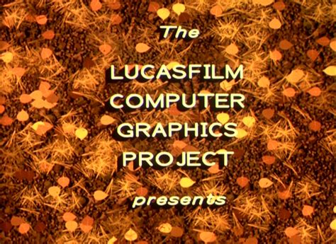 The Lucasfilm Computer Graphics Project Logos Walt Disney Pictures