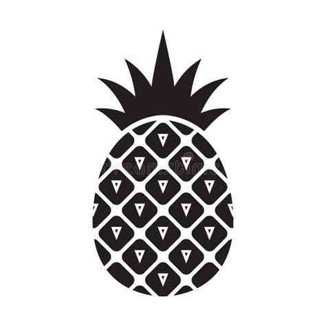 Pineapple Icon Pineapple Tropical Fruit Stock Vector Illustration Of Fresh Abstract 244918029