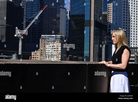 Australian Olympian Sally Pearson Poses For A Photograph After A Press