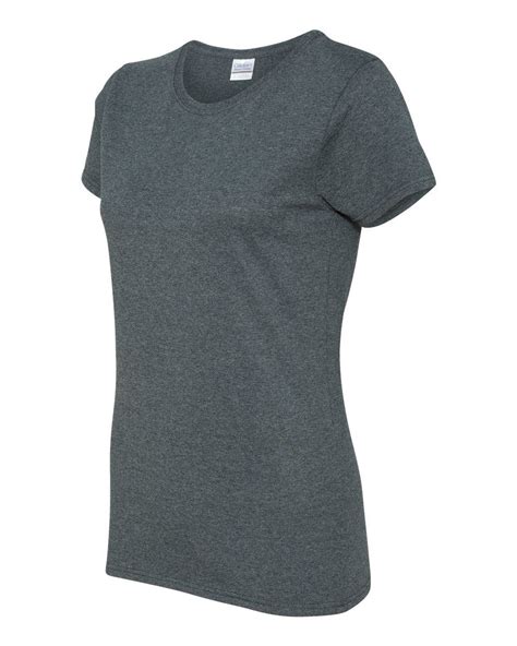 Gildan Womens Heavy Cotton Short Sleeve T Shirt Blank Solid Tees S 3xl