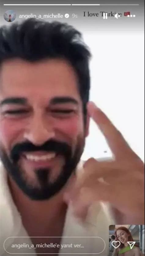 Angelina Michelle'in Burak Özçivit caps'i