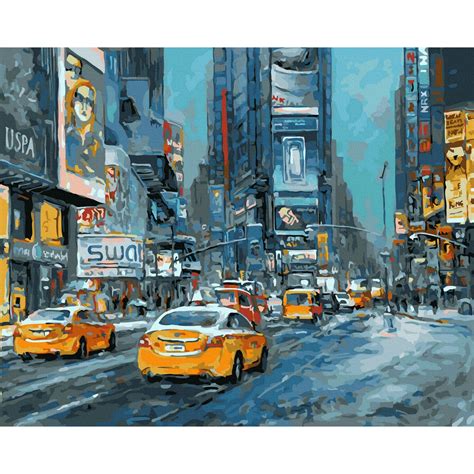 Set Pictura Pe Numere Colorbox New York City X Cm Panza Bumbac