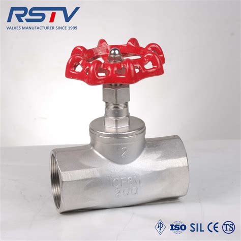 200wog Stainless Steel 316 304 Threaded Globe Valve Threaded Globe