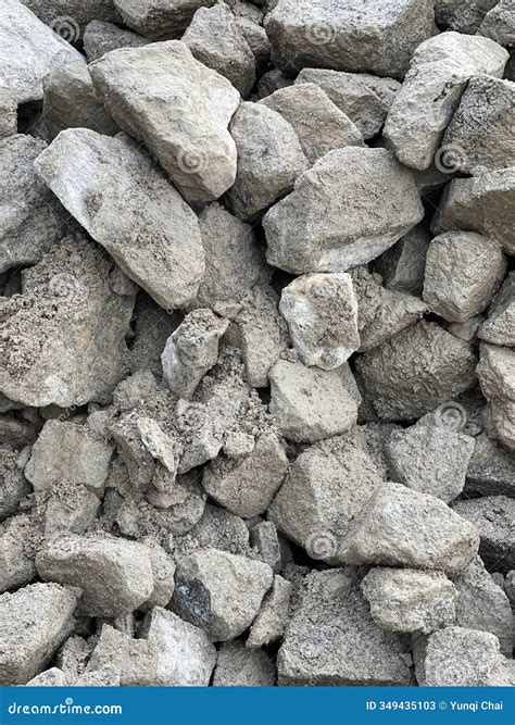 Close-up Of The Rubble Of An Industrial Building Collapsing Into A Pile