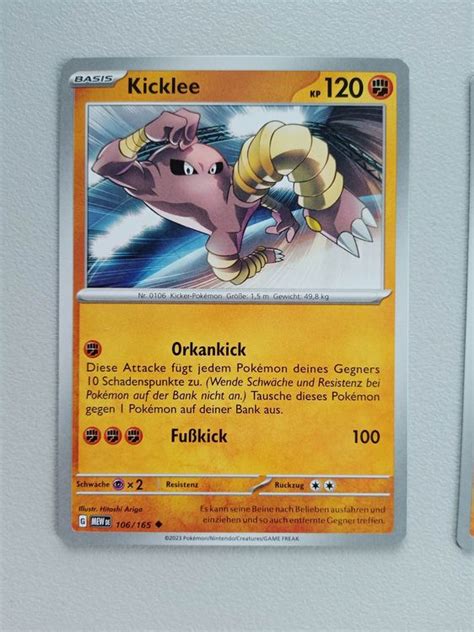 Kicklee DEUTSCH Pokemon 151 Mew Kaufen Auf Ricardo