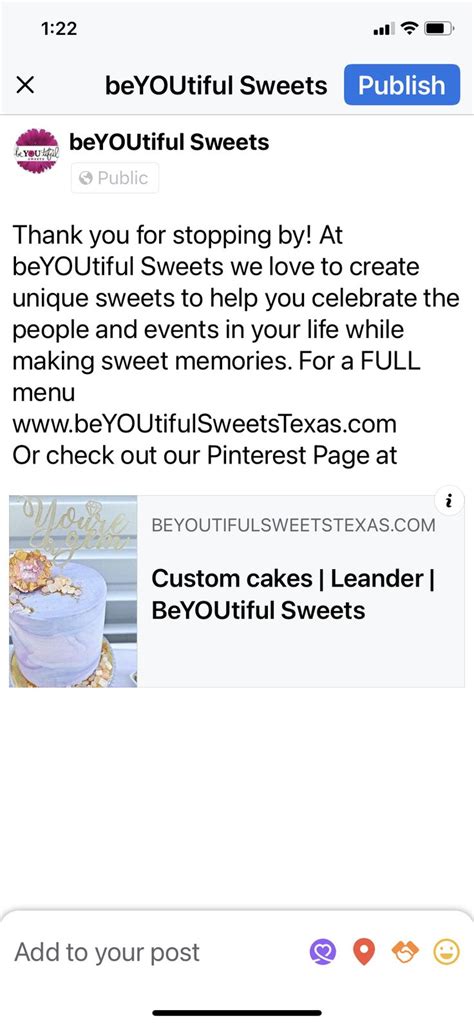 Two Screenshots With The Same Text On Them One Showing An Image Of A Cake