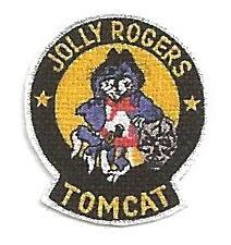 1 6 Scale USN Jolly Rogers Tomcat Patch W White Border ONE SIXTH