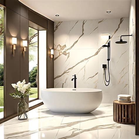 15 Calacatta Tile Bathroom Ideas