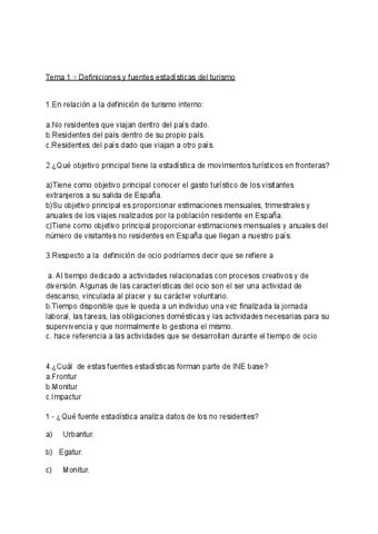 Tema Preguntas Examen Estructura Del Mercado Pdf