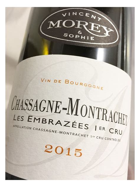 Chassagne Montrachet 1er cru Les Embrazées 2015