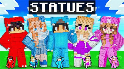 Minecraft Friends Statue House Battle Youtube