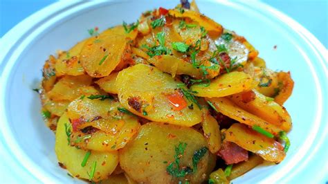 Spicy Tasty Potato Fry Recipe Aloo Ki Katli Recipe Chatpati Aloo Ki