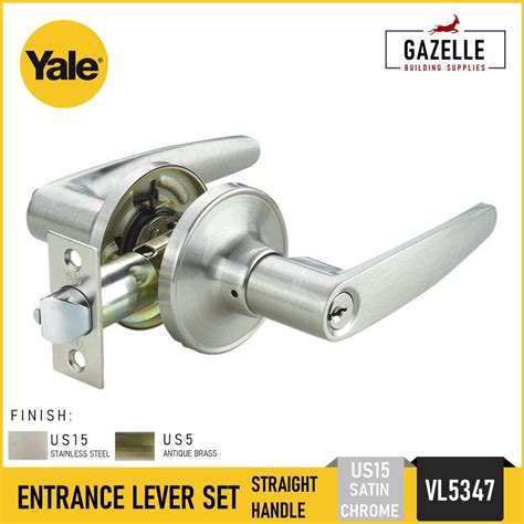 yale entrance lever set door lever straight handle door knob set