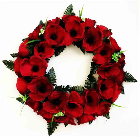 Red Poppy Remembrance Wreath | Toronto Bulk Flowers