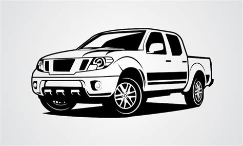 Premium Vector Nissan Frontier Silhouette Vector