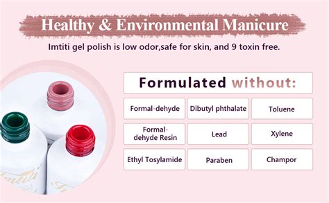 Amazon Imtiti Glitter Gel Nail Polish Pcs Fl Oz Hot Pink Glitter Gel Polish Soak